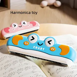 शुरुआती खिलौना संगीत वाद्ययंत्र बच्चों प्लास्टिक एब्स हारमोनिका बास प्रकार 16 पीसी 5 स्केल - Product Image 1