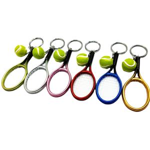 <span class=keywords><strong>Mini</strong></span> raqueta de tenis de simulación de moda y creativa, llavero colgante, llavero deportivo de Venta caliente - Product Image 1