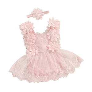 Verano nuevo Harper encaje chaleco Siamés escalada ropa bebé conjuntos de ropa - Product Image 5