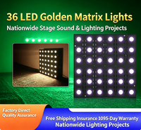 Luz LED Par RGB Profesional de Alta Luminosidad IP33, Matriz Dorada de 36*3W, DMX512 Maestro-Esclavo, 6 Ángulos de Haz, CRI77, para Escenario