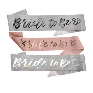 Écharpe professionnelle pour future mariée pour enterrement de vie de jeune fille, rose vif, avec inscription « I Found My Lover », en satin, décorations - Product Image 5