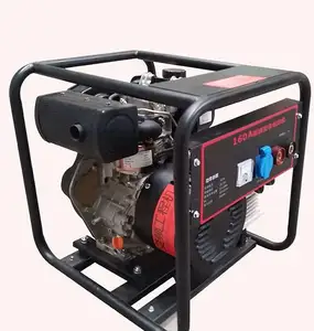 high quality outdoor portable gas gasoline diesel start and weld welding welder generator machine price