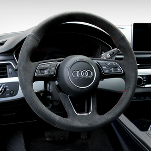 Funda para Volante para Audi <span class=keywords><strong>A1</strong></span> 8X A3 8V 8Y <span class=keywords><strong>Sportback</strong></span> A4 RS 4 B9 8W Allroad A5 8W6 S3 8V S5 Q2 - Product Image 4