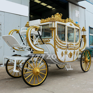 Calèche royale électrique entièrement fermée avec roues solides, chariot de luxe résistant aux intempéries pour toutes les saisons, zones touristiques et stations balnéaires - Product Image 4