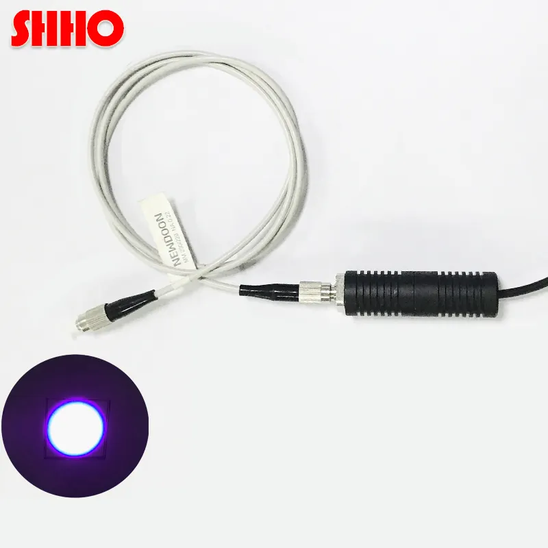 Máquina de acoplamiento óptico láser de fibra de luz azul violeta personalizable, alta calidad, 405nm, 300mw