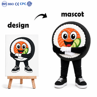 Costume de Mascotte en Peluche Personnalisé Dessin Animé Personnage Mascotte Crème Glacée Dessert OEM ODM Publicité Entreprise Club Promotion Magasin