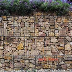 Durable Galvanisé Roche/Pierre Soudé Gabion Panier Barrière Plante Verte Paysage Gabion 50*50*50CM - Product Image 6