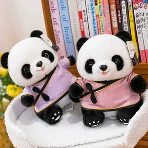 Lindo Peluche de Panda Estilo Chino, Muñeco de Peluche con Traje Tradicional Tang para Niños y Regalos de Recuerdo - Product Image 3
