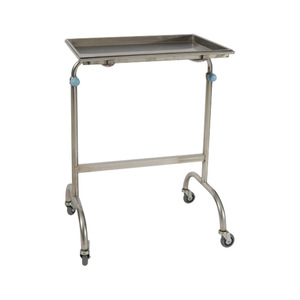 Support de bassin chirurgical en acier inoxydable 700x450x900mm avec roulettes, chariot d'hôpital amovible - Product Image 1