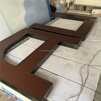 Enseignes murales extérieures personnalisées en lettres 3D lumineuses à LED, étanches IP54, en acrylique/métal/PVC, certifiées CE pour entreprises