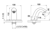 HY-178AD Huiyi robinet de lavabo en laiton de haute qualité monté sur le pont nouveau capteur automatique sans contact économie d'eau cuisine salle de bain utilisation