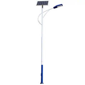 Shuntai Customized Single-arm Outdoor Galvanized Steel Garden House Street Square Solar Street Light Pole