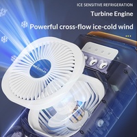 Ventilateur rafraîchisseur d'air portable de bureau avec réservoir d'eau de 600 ml, batterie de 5000 mAh et télécommande pour usage domestique et professionnel
