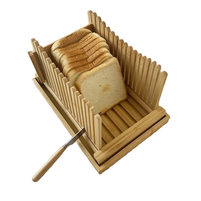New design eco-friendly bamboo commercial bread slicer for sale