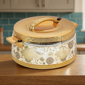 Casserole ronde en céramique avec revêtement émaillé 24 cm, design moderne et luxueux durable pour cuisinière à gaz et à induction - Product Image 3
