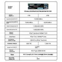 Untuk SSD Internal VD10 Series 2TB M.2 2280 Interface NVMe Laptop SSD