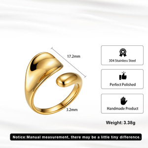 Anillo Apilable Geométrico de Acero Inoxidable 304 con Baño de Oro de 18K, Esmalte Impermeable y Zirconia, Banda de Eternidad para Mujer, No se Deslustra, Estilo Boho - Product Image 4