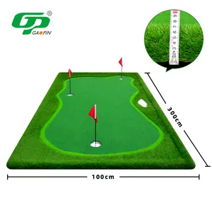 Tikar Latihan Golf Profesional Lapangan Golf Mini Luar Ruangan Dalam Ruangan Mini Tikar Latihan Rumput Golf Berlatih Menempatkan Hijau