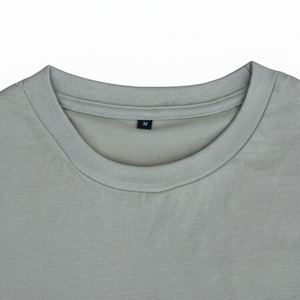 เสื้อยืดผู้ชายสำหรับใส่ได้ทั้งชายและหญิงเสื้อยืดผู้ชายสีฟ้าลายเรียบ100% แบบสั่งทำ - Product Image 1