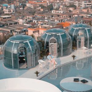 Maisons préfabriquées en forme d'igloo de nouvelle conception, fabriquées en Chine, Shanghai, maisons minuscules portables populaires - Product Image 1