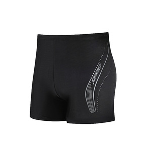 Traje de Baño de Secado Rápido para Hombre, Negro con Diseño de Logotipo Azul y Blanco, para Deportes Acuáticos - Product Image 3