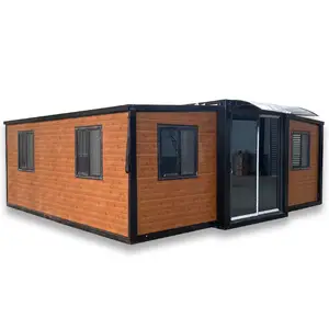 Ready Made 20Ft 40Ft 2 Bedroom Modern Prefab Expandable Container House Light Steel Structure Frame Shipping Prefabricated Home