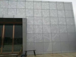 Revestimiento de fachada exterior de panel sólido de aluminio PVDF personalizado, muro cortina metálico para construcción comercial - Product Image 4