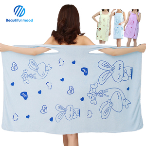Robe de bain en <span class=keywords><strong>microfibre</strong></span> pour femme, sublimation - Product Image 1