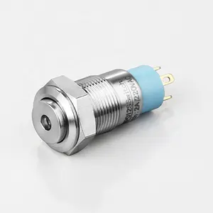 CMP Metal 12mm Stainless Steel Illuminated Anti-Vandal Push Button Switch for Various Applications