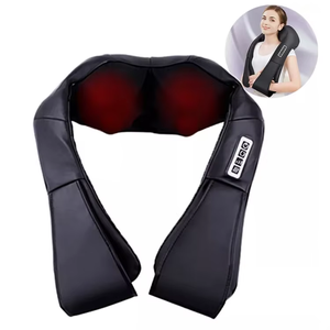 2025 xu hướng điện USB có thể sạc lại thư giãn rung Shiatsu hồng ngoại nóng cổ vai Máy massage không dây từ xa - Product Image 1