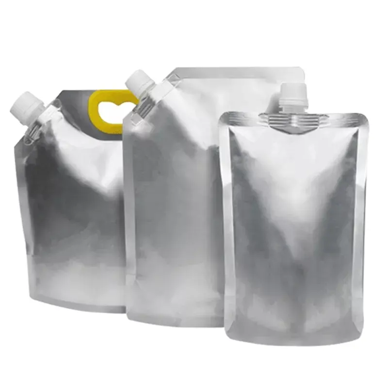 Nhựa Ép Spout Bag Pouch Tùy Chỉnh In Logo Phân Hủy Sinh Học Uống Spout Pouch 1000Ml Cho Chất Lỏng