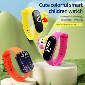 High quality kids animation figures LED electronic watch students watch outdoor sports waterproof electronic watch