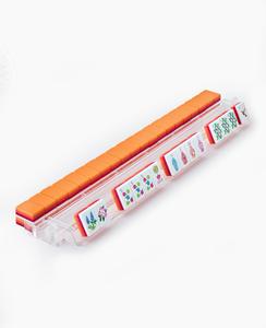 Fichas de Mahjong Americanas de Acrílico Naranja de 4 Capas de Primera Calidad, Diseño Moderno y Lujoso, Ideal para Entusiastas de Casinos y Póker - Product Image 4
