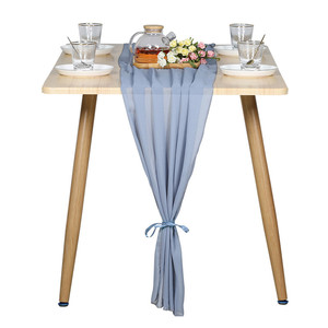 Chemin de table en mousseline de soie décoratif de luxe pour les mariages - Product Image 1