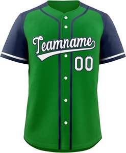T-shirt uniforme Baseball Jersey boutonné Chemises à manches courtes, personnalisé cousue_Numéro de nom imprimé pour adulte - Product Image 3