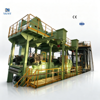 Machine de sablage à billes d'acier XKMT pour moteur, boîte de vitesses, pompe de machine, pour ligne de décapage de bobines d'acier inoxydable - Haute efficacité, longue durée de vie