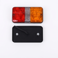 Feu arrière universel à LED pour camion, 10 LED, étanche, lampe d'avertissement latérale arrière pour remorque, adaptable