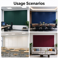 Panel Akustik Modular PET QQ Manufacturer OEM 60x120 cm, Ramah Lingkungan, Peredam Suara, untuk Dinding Auditorium dan Aula