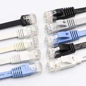 Liansu Kualitas Tinggi Kabel Ethernet 0.2M 1M 2M 3M 5M 1M-30M Cat6 UTP Flat Lan Kabel Patch Cord Rj45 Kabel