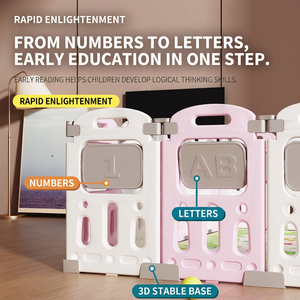 Nuovo Design Box <span class=keywords><strong>per</strong></span> Bambini Pieghevole Multifunzione in Plastica Sicura con Cancello Bloccabile e Tappetino <span class=keywords><strong>per</strong></span> Asilo Nido e Neonati - Product Image 3