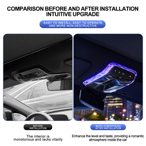 Gicoo Cadre de lampe de lecture de toit de voiture en cristal transparent pour Benz Classe E W214 S214 2024 - Product Image 5