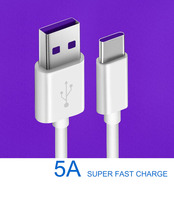 Câble USB C super rapide 3ft 6ft 5A, charge rapide 3.0 pour Huawei Xiaomi, câble de type C d'origine