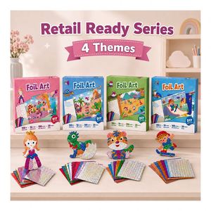 Big Box Foil Fun Art Kit Offers Castle Jungle Skateboard Designs Mess Free <b>Gift</b> for <b>Creative</b> Children - Product Image 2