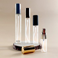 5ml 8ml 10ml 15ml 20ml Testeur d'échantillon de parfum Bouteille de parfum en verre avec pulvérisateur à pompe en métal