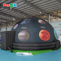 Domo Planetario Inflable Portátil con Impresión Personalizada para Educación Astronómica Escolar