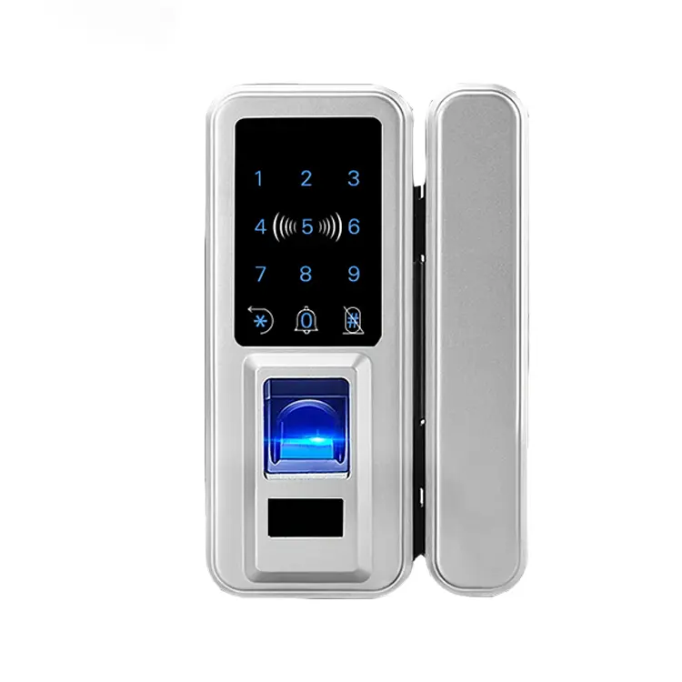 Office APP control biometric fingerprint glass door lock