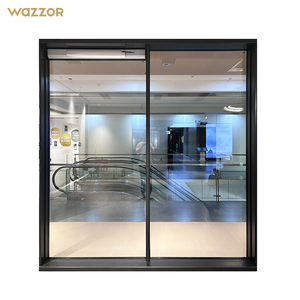 Wazzor Factory <span class=keywords><strong>Prix</strong></span> de gros Façade mur-rideau en verre moderne en alliage d'aluminium étanche pour immeuble de bureaux - Product Image 3