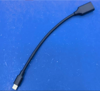 Konverter Kabel Data USB Tipe C USB-A OTG Jaket PVC 20Cm Transmisi Kecepatan Tinggi untuk Ponsel Android Flash Drive Eksternal Mouse