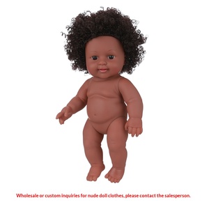 Muñeca de Vinilo Negra de 30 cm para Educación Temprana en Jardín de Niños, Modelo 2026, Muñeca de Simulación de Goma Suave - Product Image 5