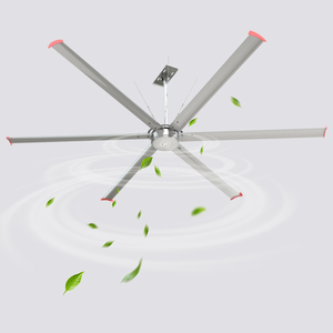 Nouvelle conception nationale troisième génération prix usine gros cul ventilateur industriel Hvls ventilateur de plafond pour ferme d'élevage de vaches - Product Image 2